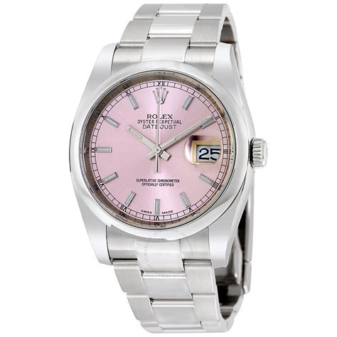 rolex datejust 36 pink